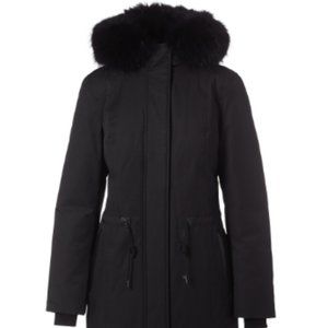 MACKAGE WOMENS DOWN COAT - ENIA - All Black, Mid length